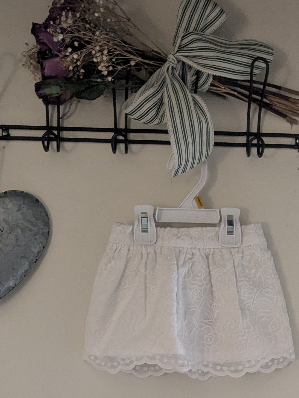 Janie and Jack White Lace Girls Skirt